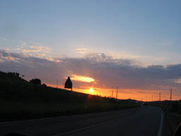 foto tramonto Marzeno RA